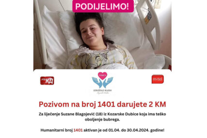 Mlada Suzana HRABRO SE BORI sa teškim oboljenjem bubrega: Bolest zahvatila i jetru i slezenu, pomozimo joj u liječenju i POZOVIMO 1401