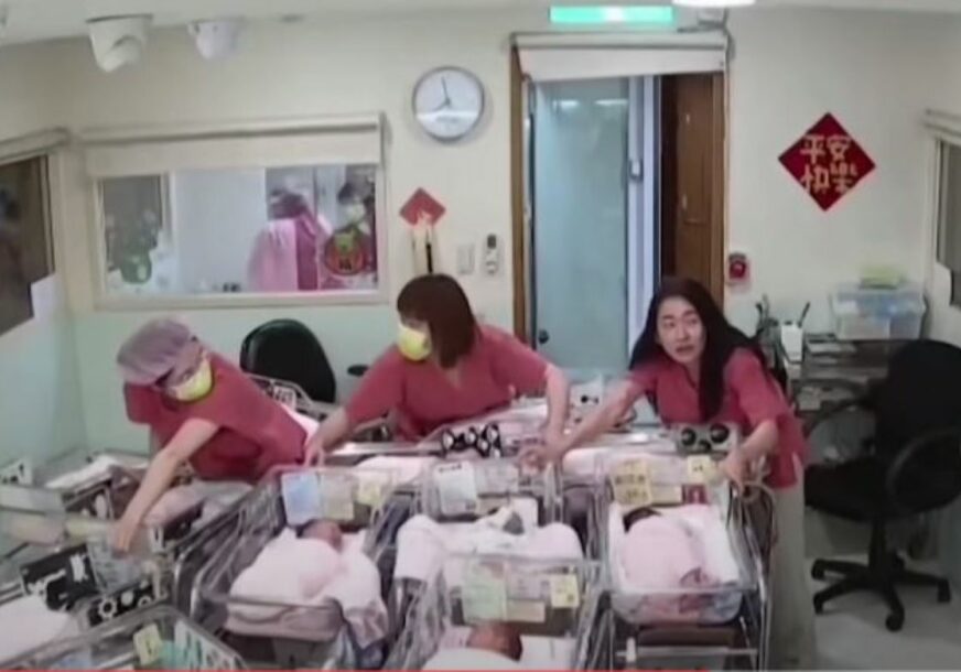 (VIDEO) Hrabrost medicinskih sestara oduševila svijet: U trenutku zemljotresa na Tajvanu spasavale novorođene bebe