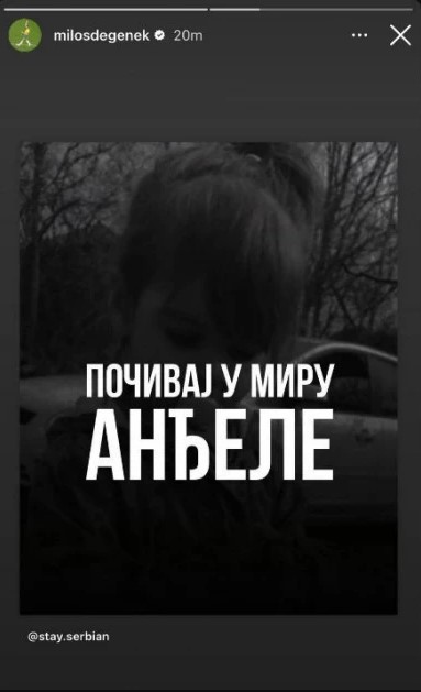 FOTO:  MILOSDEGENEK/INSTAGRAM/SCREENSHOT
