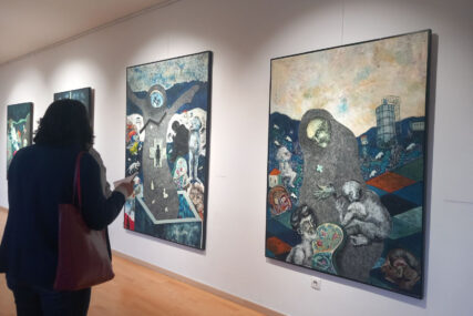 Kolonija tokom 6 dana okuplja 15 umjetnika: Kristina Pirković izložila svoje slike u Trebinju