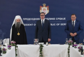 "Vodi se sveopšti rat protiv srpskog naroda" Dodik, Vučić i patrijarh Porfirije razgovarali o rezoluciji o Srebrenici