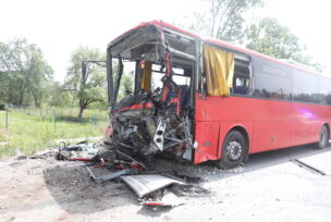 sudar kamiona i autobusa