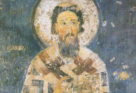Sveti Sava, freska u Mileševi
