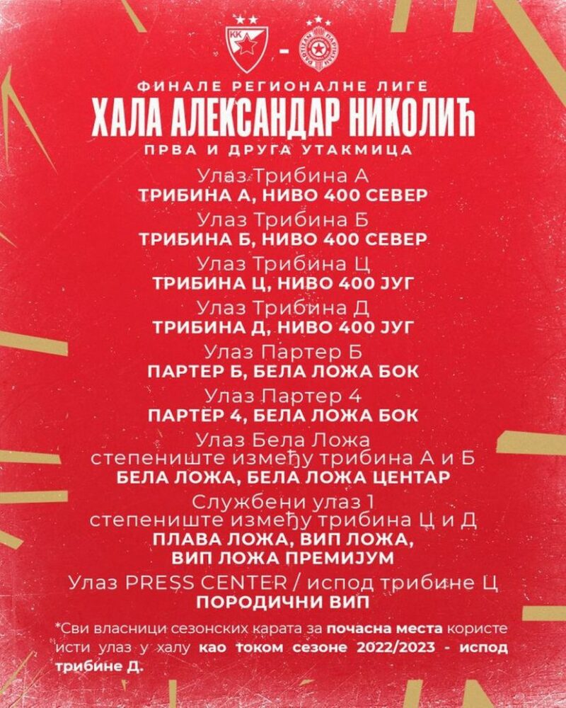 FOTO: KK CRVENA ZVEZDA