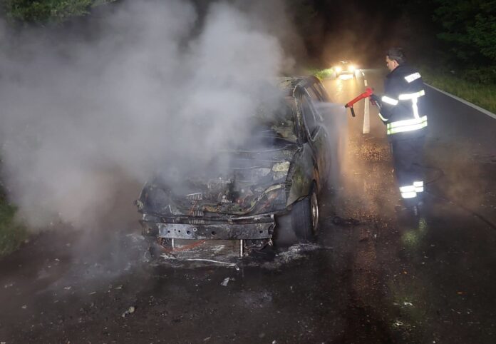 izgorjeli auto u Podbrđu