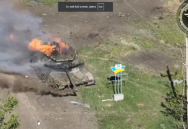 (VIDEO) "UNIŠTILI SMO SLAVNI RUSKI TENK T-90 PROBOJ" Ukrajinci na društvenim mrežama dijele dramatični snimak