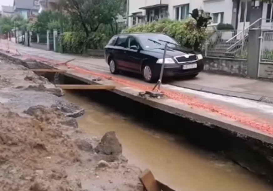 Poplavljena ulica u Vranju