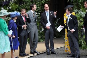 Princ Vilijam na svadbi Hjua Grosvenora 
