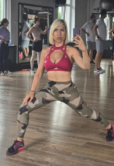 Jovana Jeremić u teretani
