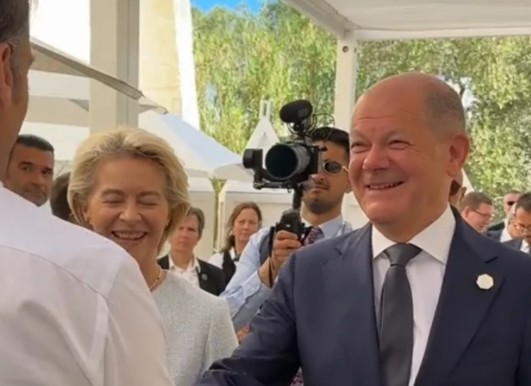 (VIDEO) "DANAS NAM JE DIVAN DAN" Lideri samita G7 proslavili rođendan njemačkog kancelara Šolca