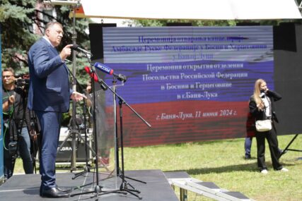 (FOTO, VIDEO) "VAŽAN TRENUTAK ZA SRPSKU" Dodik na otvaranju Kancelarije poručio da je Rusija partner i politički istomišljenik Srpske