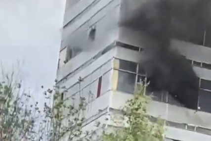 Požar u zgradu kod Moskve