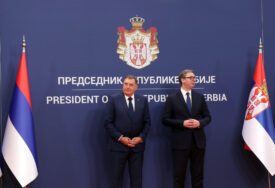 (FOTO) "NA OVOJ VRUĆINI NAJBOLJE JE PRASE IZ FURUNE" Aleksandar Vučić pokazao kako je ugostio Srbe iz cijelog regiona