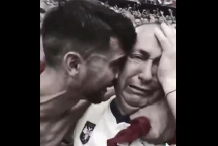 (VIDEO) RONI SUZE NA UTAKMICI Đani zaplakao kada su Orlovi dali gol protiv Slovenije, isplivao snimak sa tribina