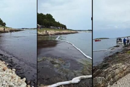 (FOTO, VIDEO) EKOLOŠKI INCIDENT Uočena velika naftna mrlja na Jadranskom moru