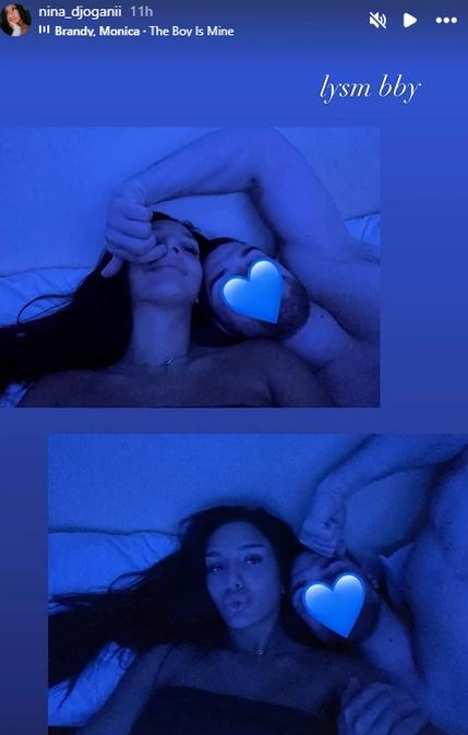 Nina Đogani sa dečkom u krevetu