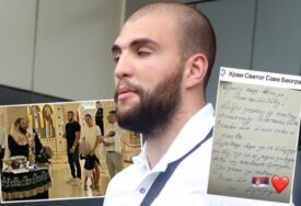 (FOTO) "Da budeš veći od SLAVNIH PREDAKA" Veljko Ražnatović podijelio čestitku koju je njegov najmlađi sin dobio nakon krštenja