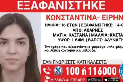U Grčkoj nestala još jedna djevojčica: Tinejdžerka posljednji put viđena u nedjelju u večernjim satima, porodica u strahu