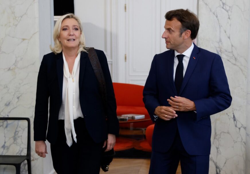 Marin le Pen i Emanuel Makron