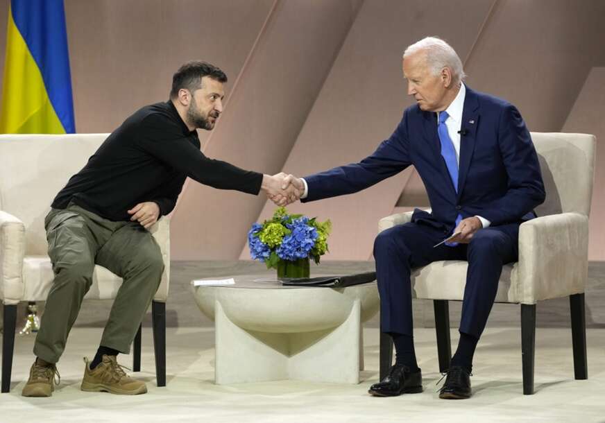 Džo Bajden i Vladimir Zelenski