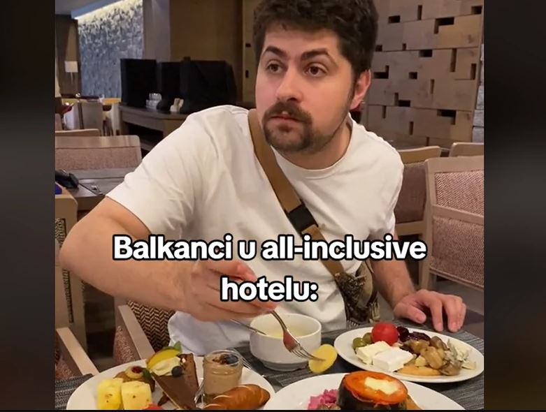Nikola pokazao kako se ponašaju Balklanci u ol inkluziv hotelu