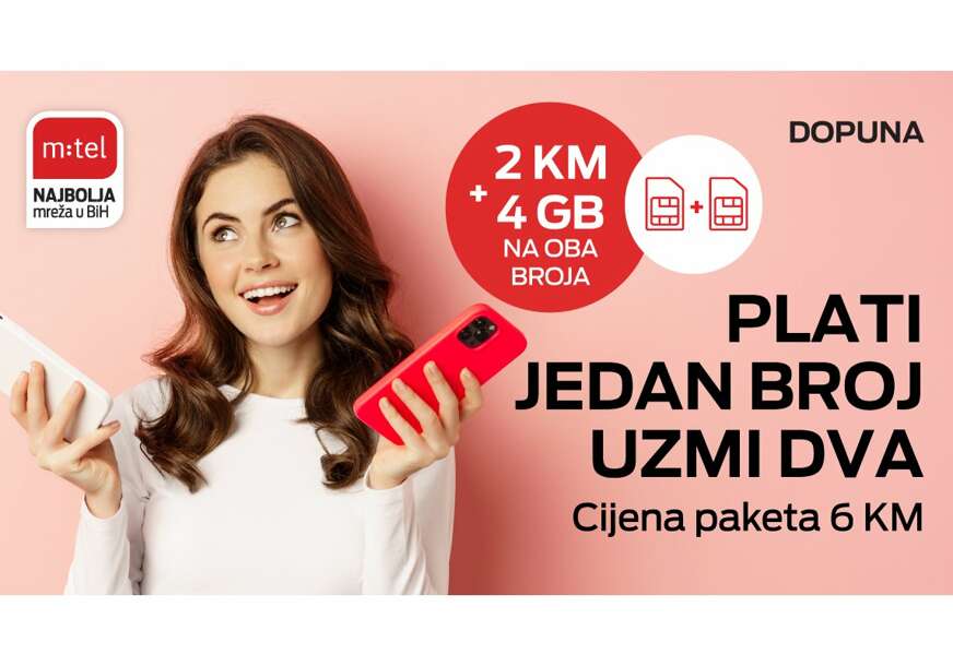 Dva m:tel prepaid broja po cijeni jednog: Iskoristi specijalnu ponudu