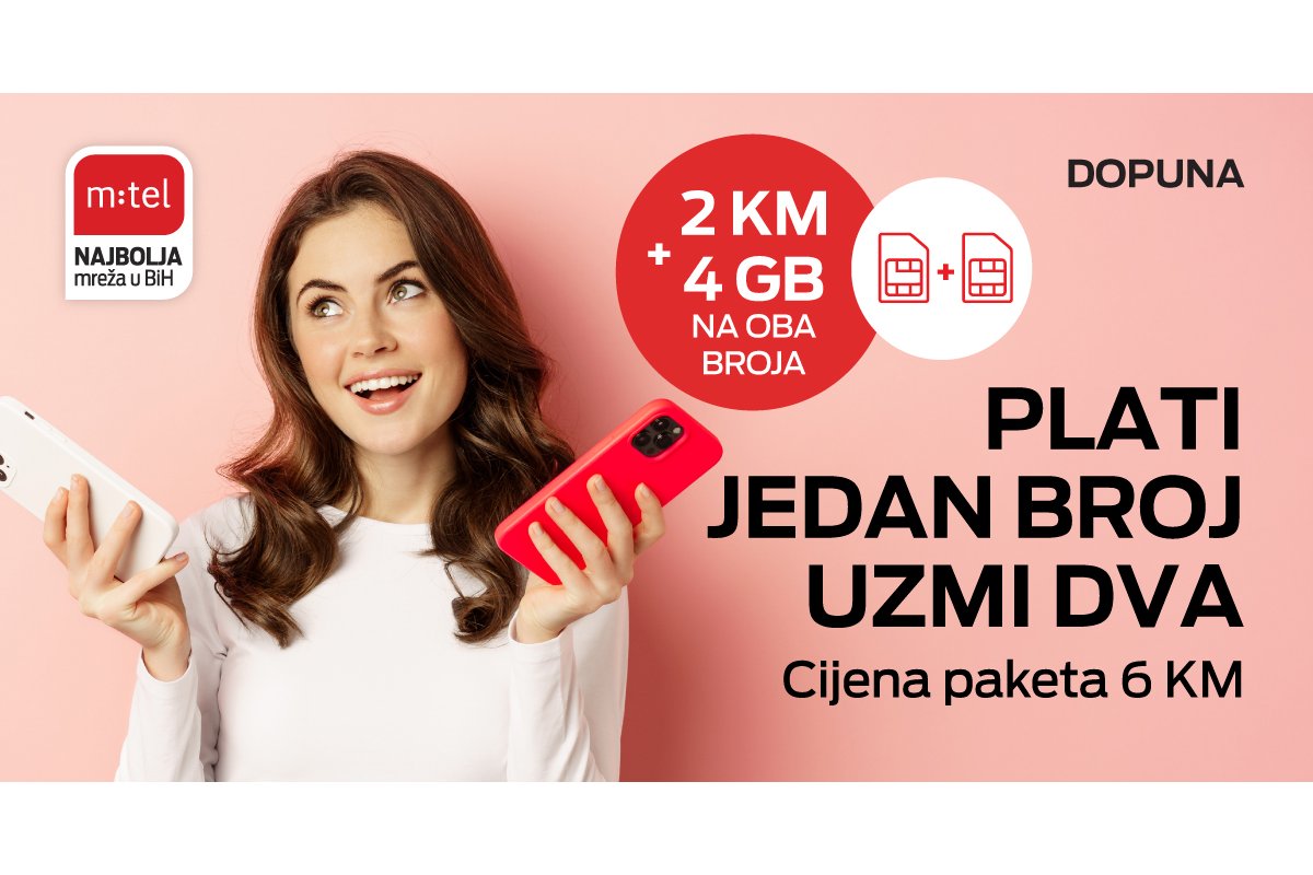 Dva mtel prepaid broja po cijeni jednog