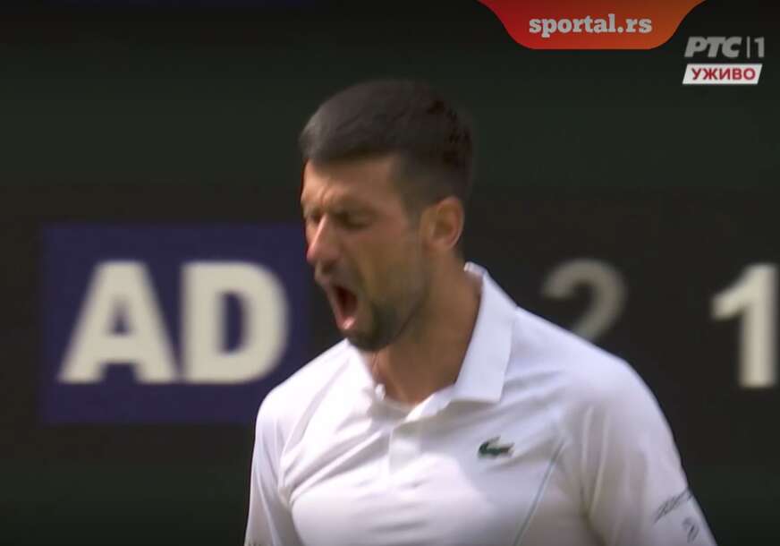 (VIDEO) IMA LI SNAGE ZA PREOKRET Novak Đoković se probudio, urlik od kojeg se zatresao London