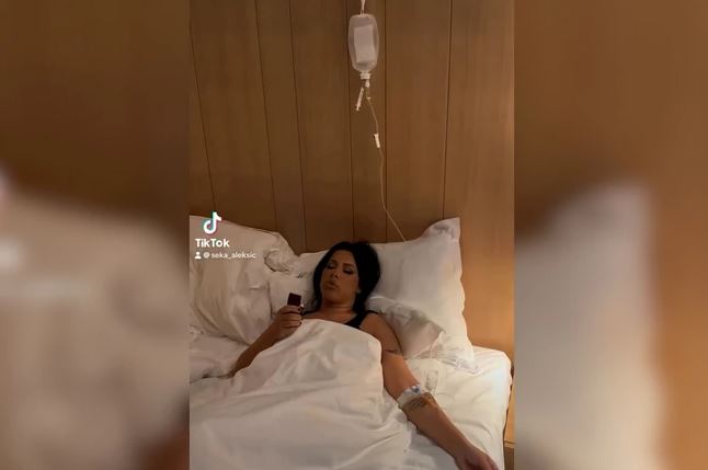 Seka Aleksić na infuziji 