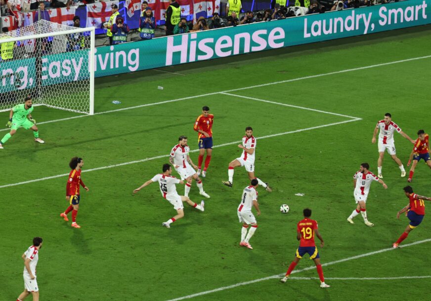 Španija postiže izjednačujući gol protiv Gruzija