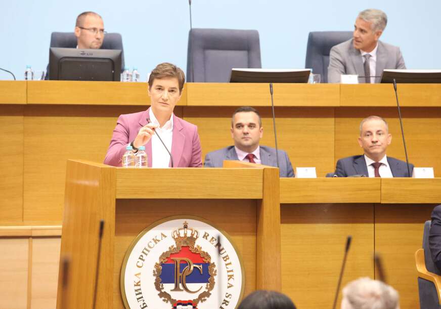 „Nema jake Srbije bez jake Republike Srpske“ Brnabićeva se obratila poslanicima Narodne skupštine Srpske