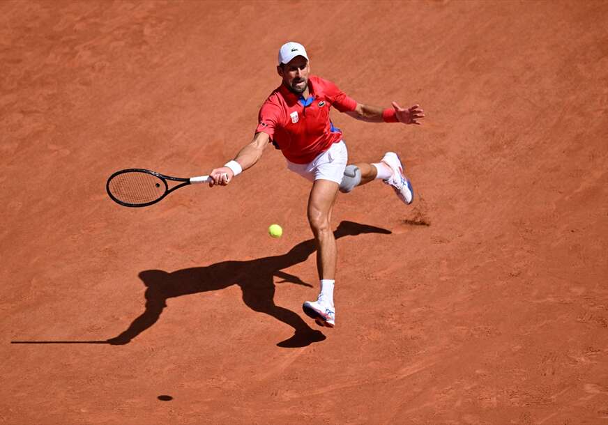 Novak Đoković na terenu