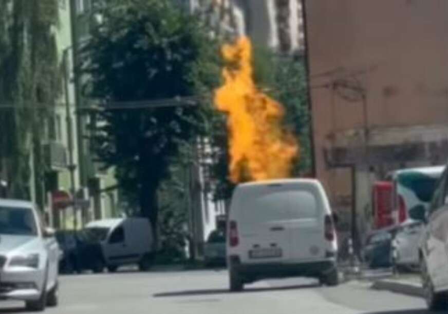požar nakon eksplozije u Užicu