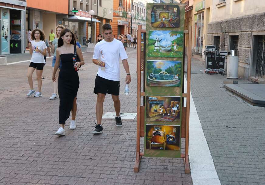 Izložba slika u Gospodskoj ulici u Banjaluci