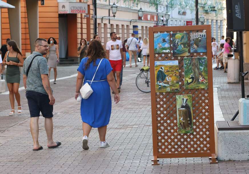 Izložba slika u Gospodskoj ulici u Banjaluci