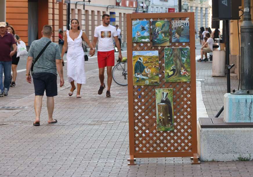 Izložba slika u Gospodskoj ulici u Banjaluci