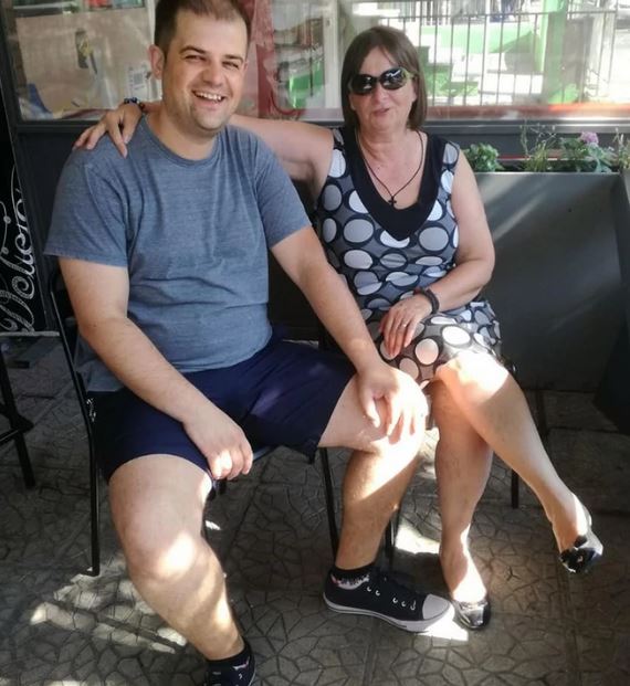 Gordana Gavrić sa sinom