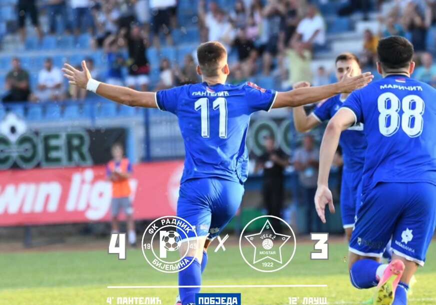 Radnik Bijeljina pobijedio Velež: U utakmici dosadašnjeg dijela prvenstva palo 7 golova