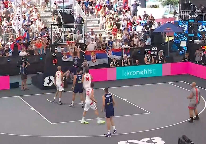 detalj uz meča u basketu Srbija - Švajcarska