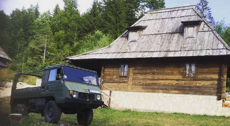 (FOTO) KUĆA OD DRVETA KAO IZ BAJKE Glumac ima svoj mali raj na planini, a ovo je njegovo društvo