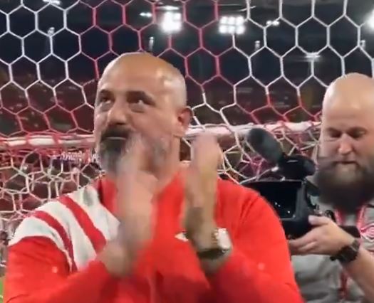 (VIDEO) NIJE MOGAO DA ZADRŽI SUZE Dejan Stanković zaplakao pred navijačima Spartaka