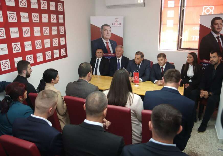 „Očekujem veliku pobjedu u Trnovu“ Predsjednik SNSD obećao podršku budućem načelniku Miroslavu Bjelici i najavio da će se raditi put prema Jahorini