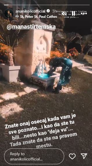 ana nikolić u manastiru
