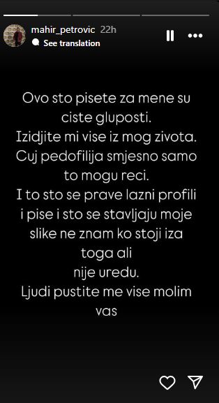 mahir petrović, objava