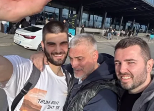 Čeda Jovanović sa sinom