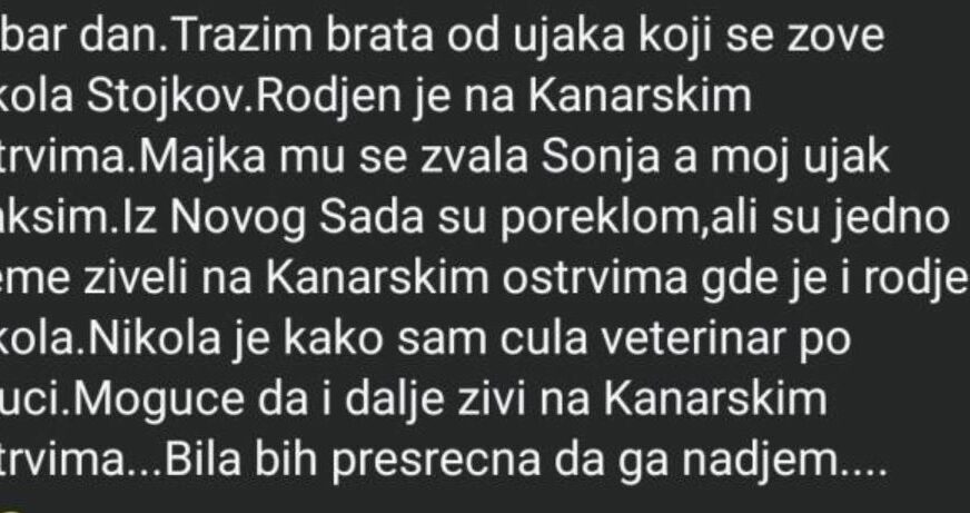 FOTO: POKIDANE VEZE/ FACEBOOK / SCREENSHOT