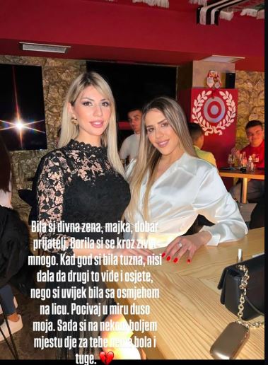Poruka posvećena Ivoni Savićević
