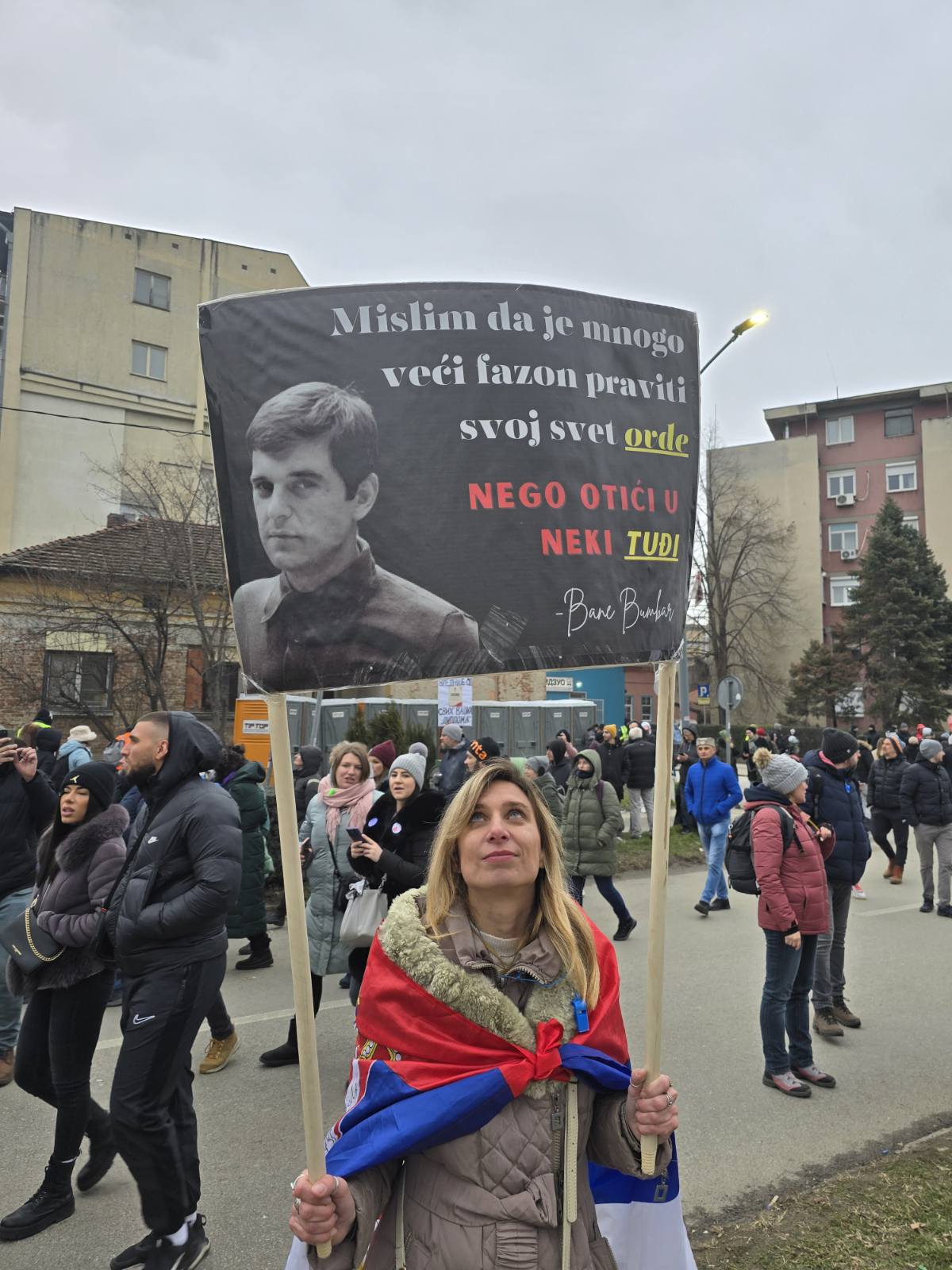 studentski protest u Kragujevcu, na Sretenje