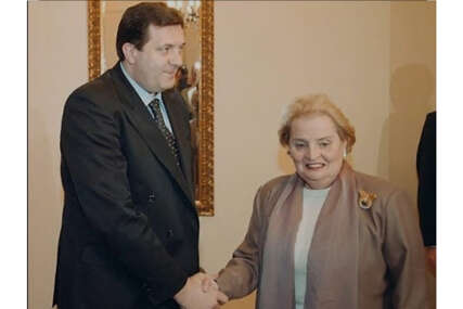 Milorad Dodik i Medlin Olbrajt