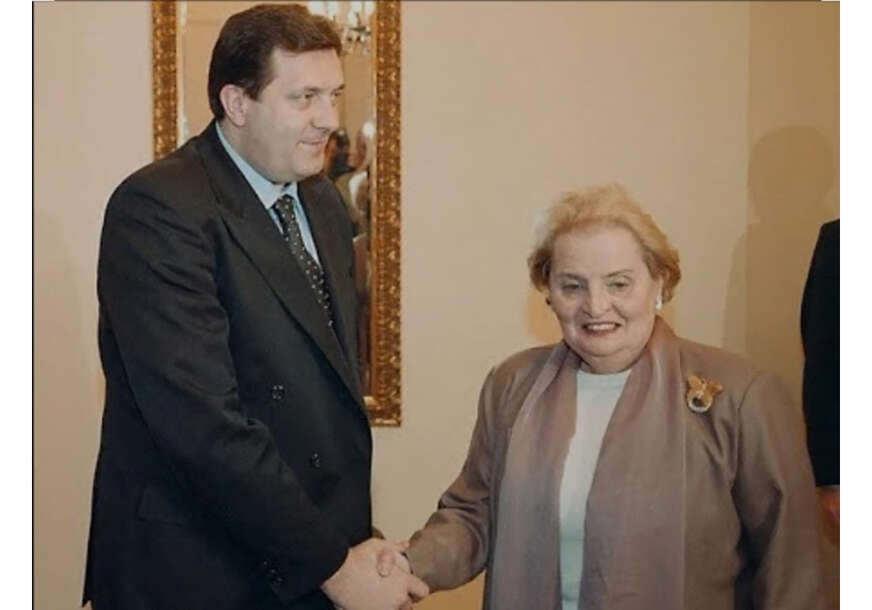 Milorad Dodik i Medlin Olbrajt
